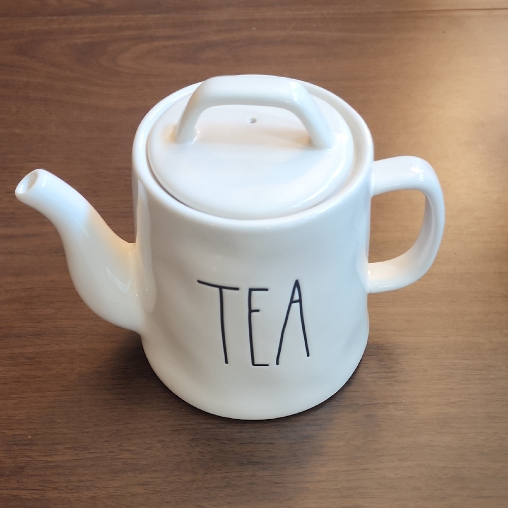 Rae Dunn Cream Ceramic Teapot